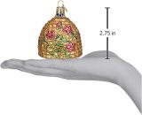 Old World Christmas Bee Collection Glass Blown Ornament for Christmas Tree, Bee Skep