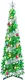 Joiedomi 5 FT Pop Up Christmas Tree with Lights, Pre Lit Collapsible Tinsel Christmas Tree Decorations with 50 Multicolor LED Lights and Ball Ornaments for Home Holiday Christmas Party Indoor Decor