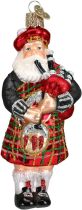 Old World Christmas Ornaments: Assortment of Santas Glass Blown Ornaments for Christmas Tree, Highland Santa