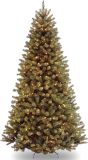 National Tree Company Pre-Lit Artificial Full Christmas Tree, Green, North Valley Spruce, White Lights, Includes Stand, 4.5 Feet
