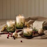 Thymes Frasier Fir Candle - Heritage Pine Needle Luminary Scented Candles - Elegant Pine Candle - Crisp Siberian Fir, Cedarwood & Sandalwood - Holiday Candles - Christmas Decor (Large, 16 oz)
