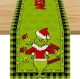 Linen Green Christmas Table Runner Merry Christmas Tablecloth Christmas Xmas Winter Holiday Home Kitchen Dining Room Table Decorations 13x72 Inch