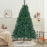 Lulu Home 6FT Christmas Tree, Artificial Christmas Tree with RC 300 LEDs Warm White & Multicolored String Lights(NOT Pre-Strung) for Indoor Outdoor Winter Decoration, 11 Lighting Modes with Timer