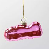 Swiftie Glass Ornament, Decorative Gift (Pink with Glitters)