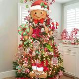 Gingerbread Christmas Tree Topper,Gingerbread Decor for Christmas Tree,Gingerbread Christmas Decorations
