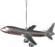 1 X Commercial Airliner Resin Hanging Tree Ornament - Size 4.25 inch by Midwest-CBK, Christmas