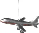 1 X Commercial Airliner Resin Hanging Tree Ornament - Size 4.25 inch by Midwest-CBK, Christmas