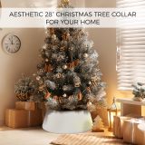 Beautiful Christmas Tree Collar - Authentic 28  Boucle Tree Ring for Any Christmas Tree - Easy to Set Up Skirt Enhances Your Holiday Home Decor