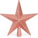 Ornativity Glitter Star Tree Topper - Christmas Decorative Xmas Holiday Bethlehem Star Trees Toppers Ornament Decor (Rose Gold) 8 