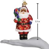 Old World Christmas Ornaments: Assortment of Santas Glass Blown Ornaments for Christmas Tree, Highland Santa