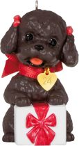 Hallmark Keepsake Christmas Ornament 2024, Puppy Love Poodle 2024, Gifts for Animal Lovers