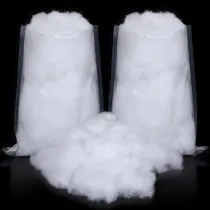 2 Bags Christmas Fake Snow Cotton Like Fluffy Snow Fiber Artificial Snow Indoor Snow Blanket Decor for Winter Mantle Village, Nativity and Christmas Ornament (White)