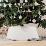 Beautiful Christmas Tree Collar - Authentic 28  Boucle Tree Ring for Any Christmas Tree - Easy to Set Up Skirt Enhances Your Holiday Home Decor