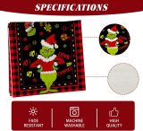 Linen Red Christmas Table Runner Merry Christmas Tablecloth Christmas Xmas Buffalo Plaid Check Winter Holiday Home Kitchen Dining Room 13x72 Inch