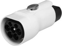 Ev Charger Type2 Car to GBT Ev Charger Adapter 32A Convertor Type2 Ev Car Charger Adapter, Black & white, 500377351