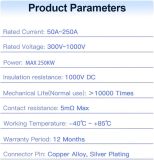 ev Charging Adapter DC 250KW 380V-1000V EV Charger Adapter CCS2 to CCS1 50-250A 1000V Fast Charging for EV Converter PHEV Car with Switch