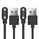 BabyValley 2Pack Compatible for MorePro HM08 Charger, USB Magnetic Charging Cable Replacement Charger Cable Compatible with MorePro HM08 Fitness Tracker (2*Black)