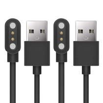 BabyValley 2Pack Compatible for MorePro HM08 Charger, USB Magnetic Charging Cable Replacement Charger Cable Compatible with MorePro HM08 Fitness Tracker (2*Black)