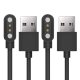 BabyValley 2Pack Compatible for MorePro HM08 Charger, USB Magnetic Charging Cable Replacement Charger Cable Compatible with MorePro HM08 Fitness Tracker (2*Black)