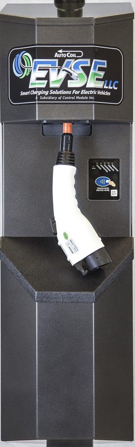 EVSE 3704 AutoCoil with Automated Cable Retraction, Level 2, 208V-240V, 40A, Made in USA, EV Charger, ON/Off Vehicle Charger