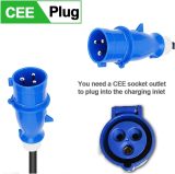 EV Charger Portable EV Charger Type2 Cable 32A 7KW with CEE Plug EVSE Type1 Charging Box j1772 Adapter for Electric Vehicle(32A 7KW GBT)