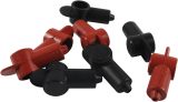 Silicone Covers for Alternator Battery and Power Junction Blocks 5 Redness and 5 Black