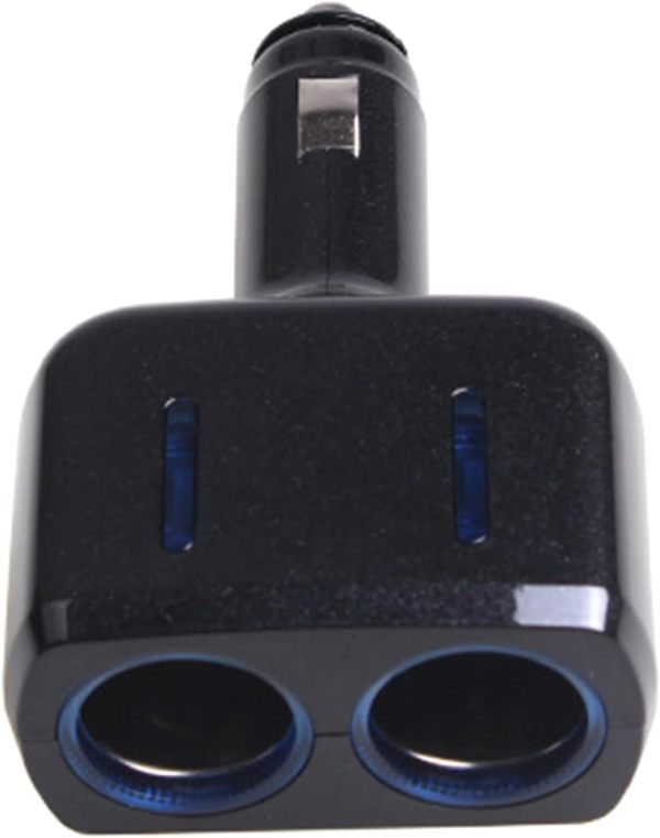 2 in 1 Power Splitter 80W Car Charging Adapter 12V/24V Vehicels Truck Compatible Vehicles Power Outlet