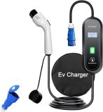 EV Charger Portable EV Charger Type2 Cable 32A 7KW with CEE Plug EVSE Type1 Charging Box j1772 Adapter for Electric Vehicle(32A 7KW GBT)