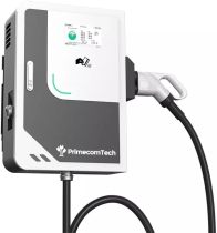 Primecom.Tech 208/240V Level 2 DC EV Supercharger for Home or Office 21kW (28kW) 208 220 240 Volt AC Input with CCS1 DC Fast Charge Plug