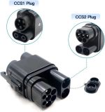 ev Charging Adapter DC 250KW 380V-1000V EV Charger Adapter CCS2 to CCS1 50-250A 1000V Fast Charging for EV Converter PHEV Car with Switch