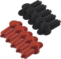 Silicone Covers for Alternator Battery and Power Junction Blocks 5 Redness and 5 Black