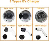 EV Charger Portable EV Charger Type2 Cable 32A 7KW with CEE Plug EVSE Type1 Charging Box j1772 Adapter for Electric Vehicle(32A 7KW GBT)