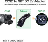 ev charging adapter DC 200A Portable EV Adapter CCS2 to GBT Fast Charging for GBT Electric Vehicles Charger Connector 150V~1000V Max 200KW(for other brand Cars)