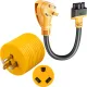 30 Amp to 110 Volt RV Adapter, NEMA 5-15P to TT-30R Electrical Power 30 Amp to 15 Amp 110, NEMA TT-30 Adapter for Tesla Gen 2 Mobile Charger, NEMA TT-30P Smart Adapter for Gen II Mobile Connector,