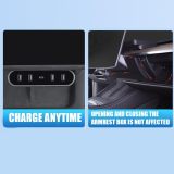 Car USB Charger Multi Port Compatible with Tesla Model 3/Y 2021 2022 2023 2024 Foldable USB Hub Tesla Center Console Charger Adapter Accessories