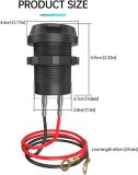 Car Charger PD QC3.0 Fast Charge Type C USB Port Socket 12V/24V Waterproof Power Outlet Fast Charge with 60cm Cable for Motorcycle Marine Boat RV ATV Cars Trucks Campers