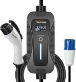 Level 2 Dual Port 240v 30amp Wall Mount EV Charger, Electric Vehicle Charger