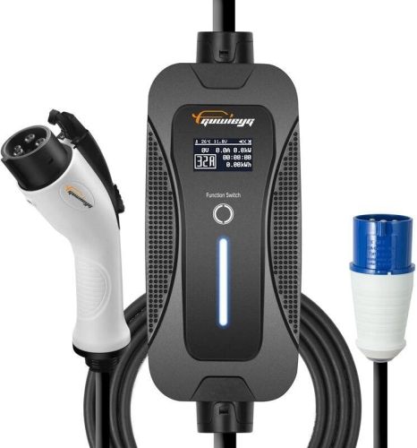 Level 2 Dual Port 240v 30amp Wall Mount EV Charger, Electric Vehicle Charger