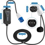 Level 2 Dual Port 240v 30amp Wall Mount EV Charger, Electric Vehicle Charger
