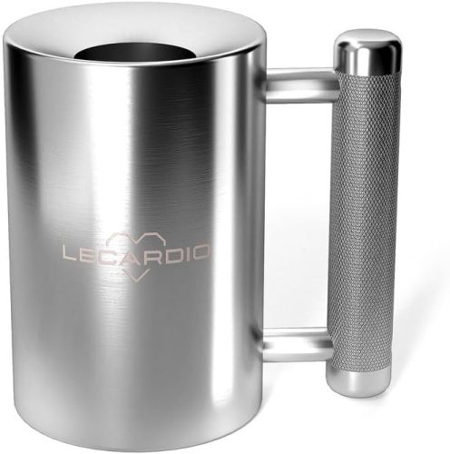Copy Heavy Mug 8KG/18LB 10 oz - Stainless Steel Fitness Water Cup | Durable Weightlifting Plate Design | Gym, Workout, and Coffee Enthusiast Gift | BPA-Free Sports Bottle