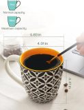 Coffee Mugs Set of 6, 19 oz Large Porcelain Mug, Ceramic Tea Cups with Handle for Men Women, Mug Gift Set, Housewarming Wedding Gift
