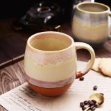 16oz Ceramic Coffee Mugs for Men/Women - Set of 2 with Spoons, Great for Soup, Cocoa, Office, Home, Engagement Gifts