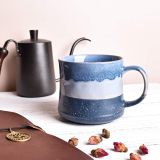 Large Ceramic Coffee Mug, Big Tea Cup for Office and Home, 21 Oz, Dishwasher and Microwave Safe, 1 PCS… (Blue)