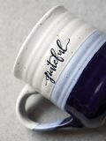Coffee Mugs, Large Mugs with Word Blessed Grateful, Porcelain Coffee Cup, Thank You Gifts for Mom Dad, Set of 2