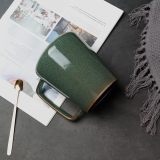 Large 24 OZ/700ml Ceramic Coffee Mugs with Golden Handle, Extra Big Jumbo Tea Cup Mug for Office and Home, Gift and Present
