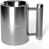 Heavy Mug 8KG/18LB 10 oz - Stainless Steel Fitness Water Cup | Durable Weightlifting Plate Design | Gym, Workout, and Coffee Enthusiast Gift | BPA-Free Sports Bottle