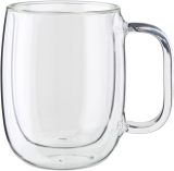 4-pc Double Wall Glass , Insulated Coffee Mug, Clear
