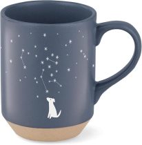 Stoneware Mug, 12 fl oz, Navy, 429017