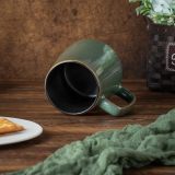 Large 24 OZ/700ml Ceramic Coffee Mugs with Golden Handle, Extra Big Jumbo Tea Cup Mug for Office and Home, Gift and Present