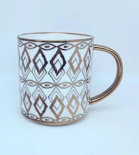 BIALETTI White & Gold New Bone China Mug